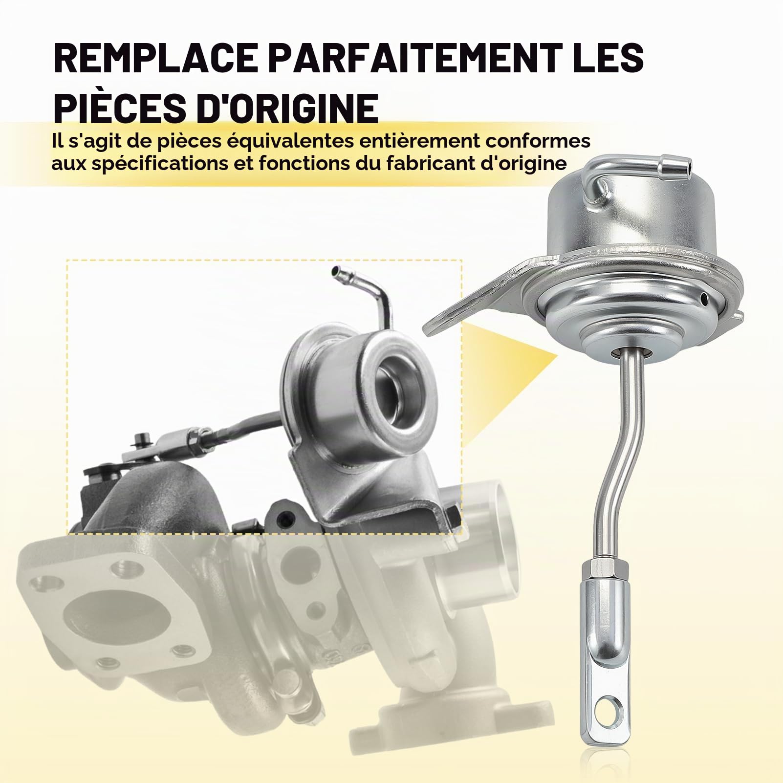 Actionneur Wastegate Turbo Pour Berlingo C3 C4 Jumpy C-Max Fiesta Focus, 207, 307, 308, Expert Partner Xsara Picasso Scudo SX4, 1.6 HDI D 75/90 Cv Actionneur Turbocompresseur 3M5Q6K682DE