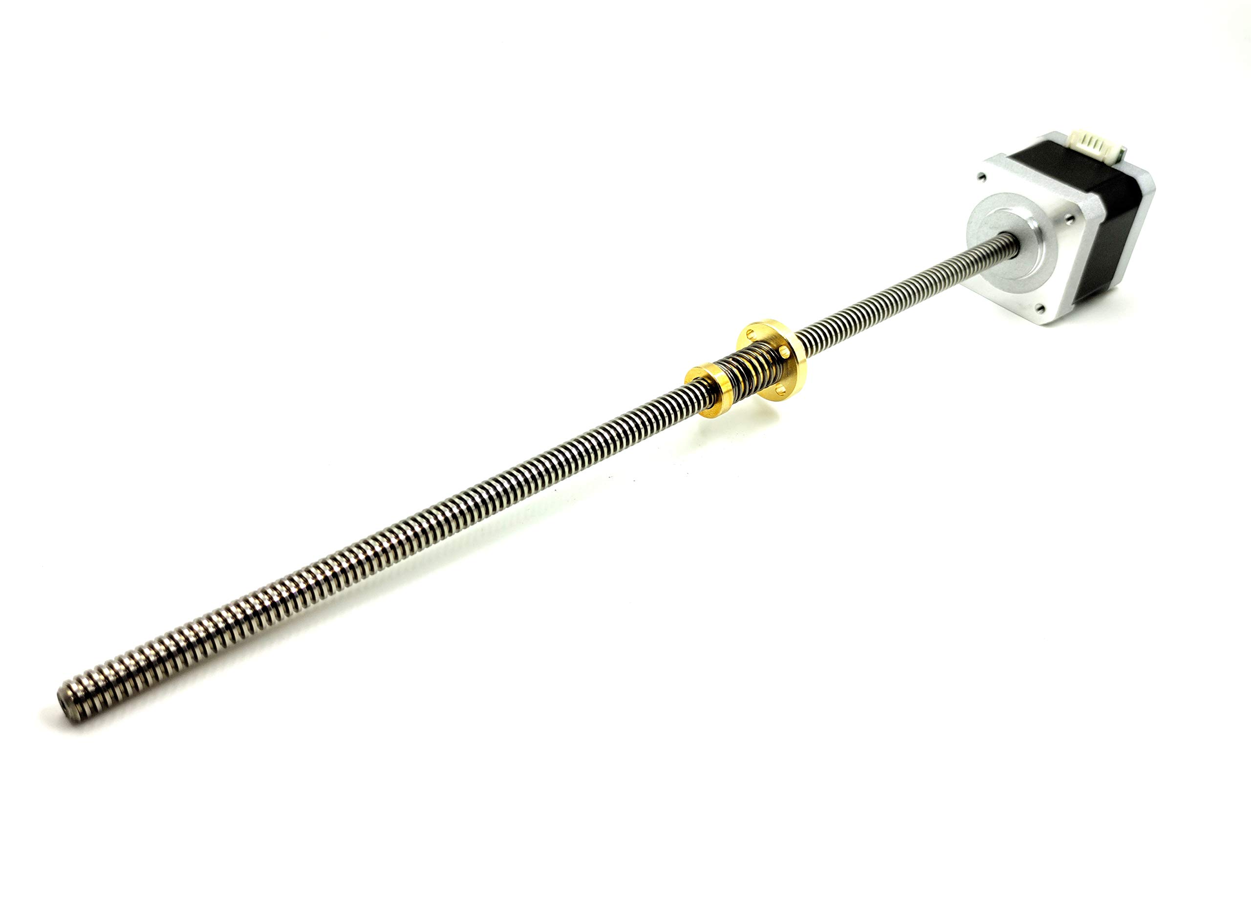 1pcs Nema 17 4.2 Kg-cm Bipolar Stepper Motor with 300mm Lead Screw square thread TR8 8mm and Anti-backlash Nut CNC Robotics DIY Projects 3D Printer-image-33