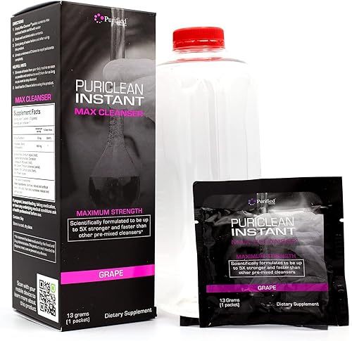 Wellgenix Puriclean Instant MAX Cleanser  Herbal Cleanse Detox  1 día de desintoxicación limpiador corporal suplemento desodorizante de máxima