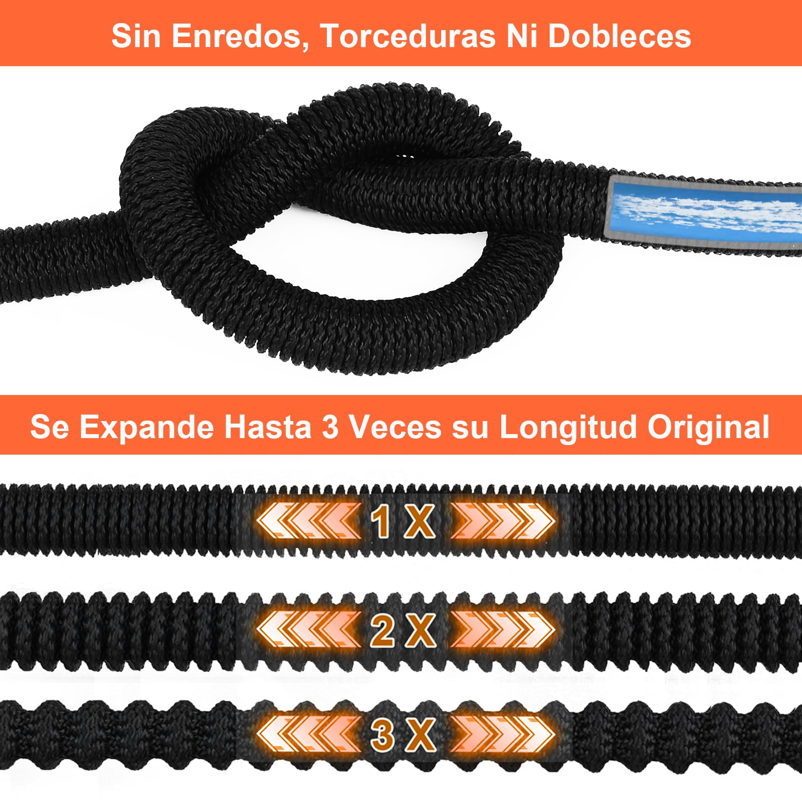 Manguera de Jardin Extensible 30M (3x10M), Mangueras Jardin con Pistola Rociadora de 10 Funciones Manguera Flexible y Ligera para Lavado de Coche, Jardín, Lavar la Mascota