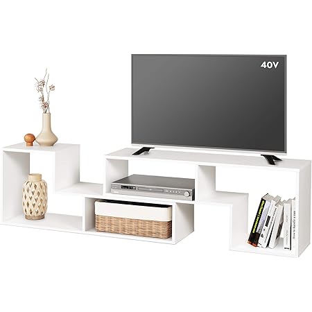 Amazon Devaise テレビ台 テレビラック テレビボード ローボード 伸縮 幅105 210cm 60インチまで対応 コーナー 収納ラック 2点セット 簡単組立 ホワイト Oradsg602wh ローボード テレビ台 オンライン通販