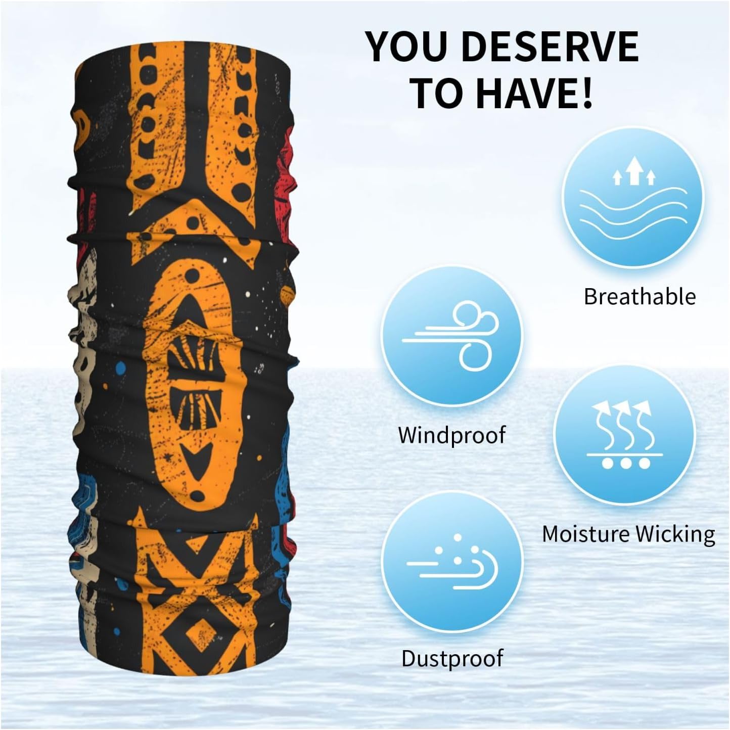 Unisex Workout Headbands Non Slip Sport Sweatbands Yoga Hairbands for Travel Fitness Athletic Moisture Wicking - African Ethnic Pattern image 2