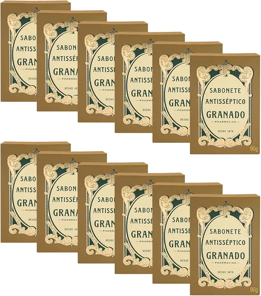 Granado Sabonete Antisséptico, Natural, 90g, 12 unidades