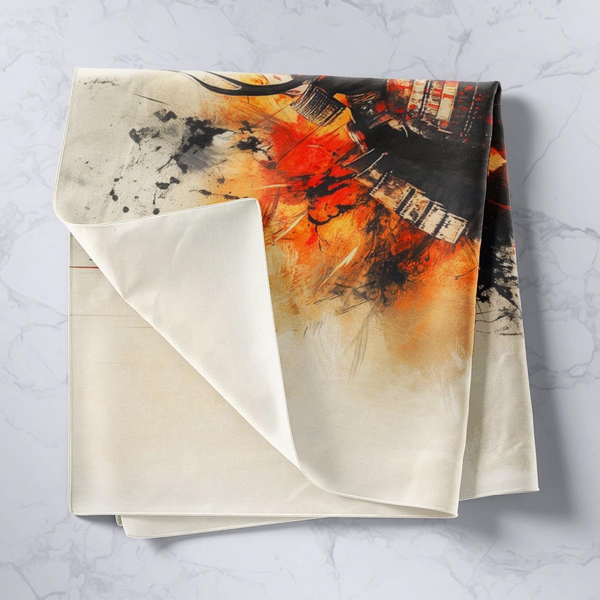 Feelyou Warrior Bushido Tapestry Samurai Wall Art Mount Fuji Wall Hanging Blanket for Living Room Bedroom Japanese Style Home Decor Medium 59 X59 image 2