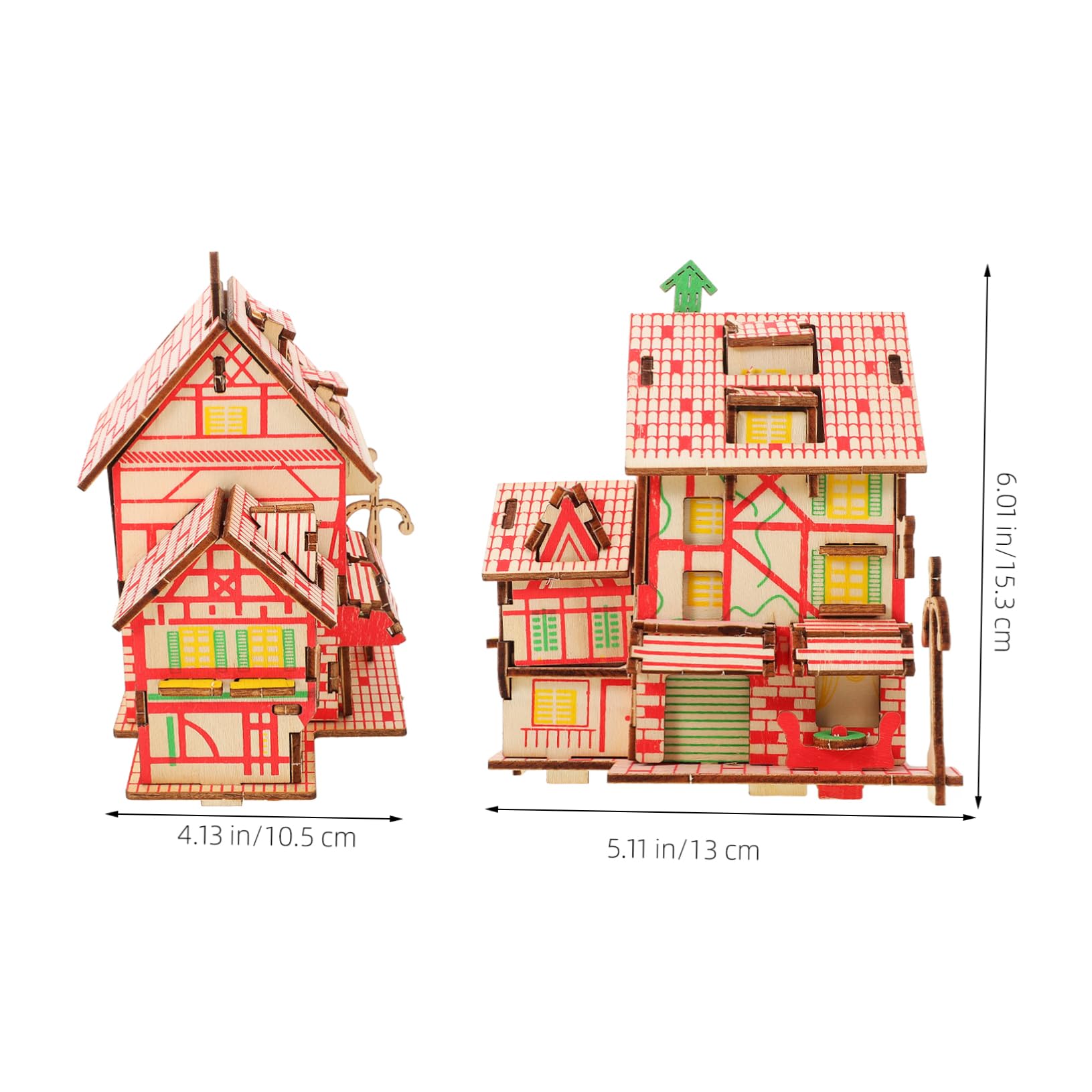 Amazon.co.jp: HOOTNEE 1 セット ジグソーパズル パーティー 家の模型  