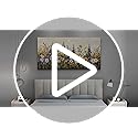 ERQINHUA Wall Art For Living Room Large Canvas Wall Decor For Dining room Farmhouse Bedroom Office Decor Boho Paintings Flowers Watercolour Wall Pictures Artwork Home Decorations Mural 24"X48"
