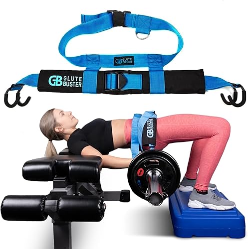 Cinturón de empuje de cadera  Cinturón de empuje de cadera para pesas  Cinturón de mancuernas para empuje de cadera y equipo de entrenamiento de