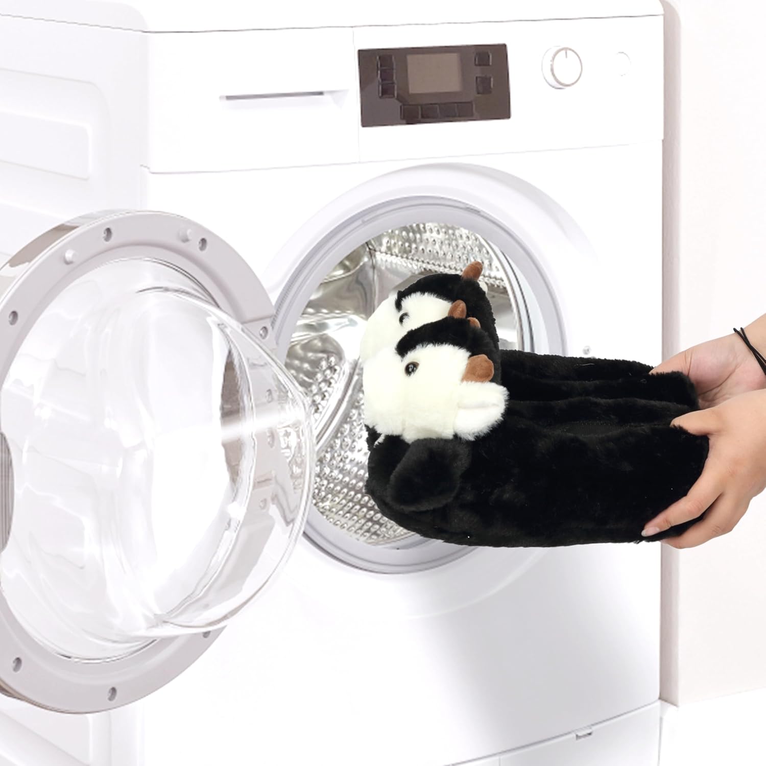 Novelty Women Animal Slippers Cute Soft Plush House Shoes Fluffy Warm Slippers Cartoon Gifts for Birthday Christmas - Image 5