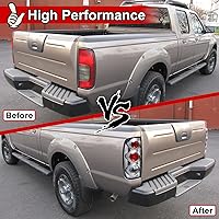 Vista 2 de Nixon Offroad Luces traseras para Nissan Frontier 1998 1999 2000 2001 2002 2003 2004, luces traseras halógenas de repuesto para automóvil, 1 par