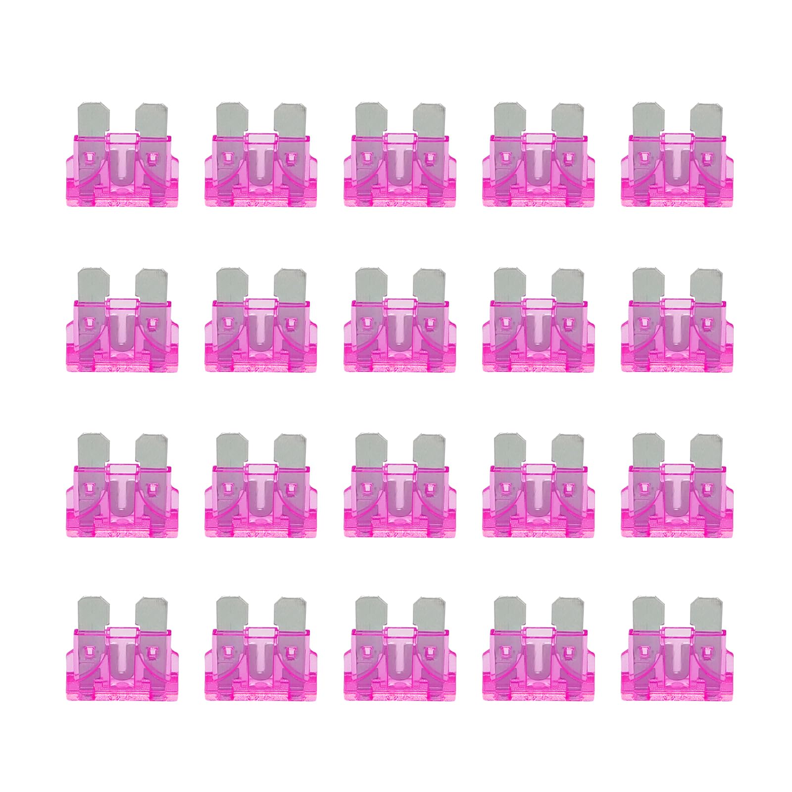 CmeRto 20pcs 3A Standard Car Fuses Blade Fuse, 3AMP Automotive Fuses(ATO/APR/ATS), 32V (12/24V) Blade Fuse, Automotive Fuses for RV, AUTO，SUV, Truck, Boat, (3 AMP/32V)