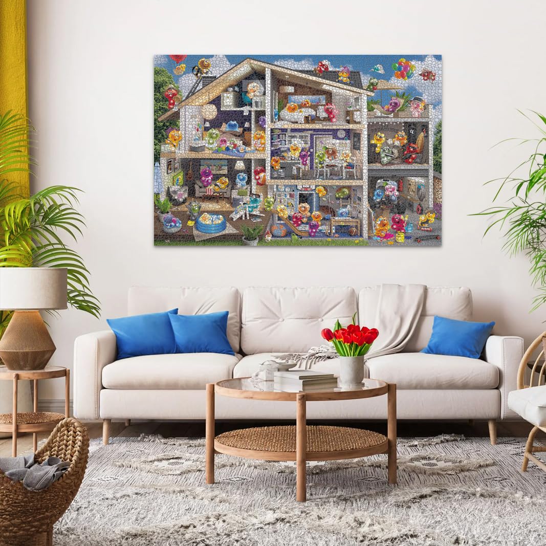Ravensburger Puzzle 17434 - Gelini Puppenhaus - farbenfrohes 5000 Teile Puzzle mit den beliebten Gummibären, für Gelini-Fans und Puzzle-Freunde ab 14 Jahren