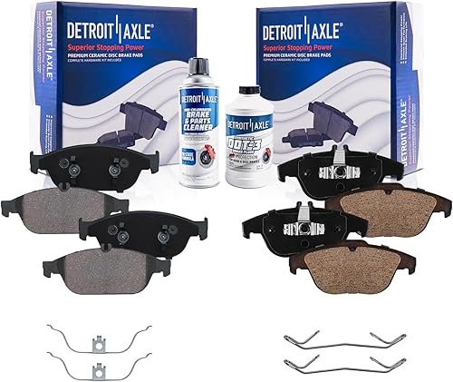 Miniatura 113 de Detroit Axle - Pastillas de freno para Chevy Trailblazer GMC Envoy Pastillas de freno de cerámica w/Hardware Buick Rainier Isuzu Ascender Olds