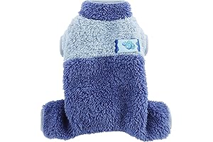 Winter Clothes for Small Dogs: Puppy Sweater Fleece Dog Pajamas for Small Dogs Sweater