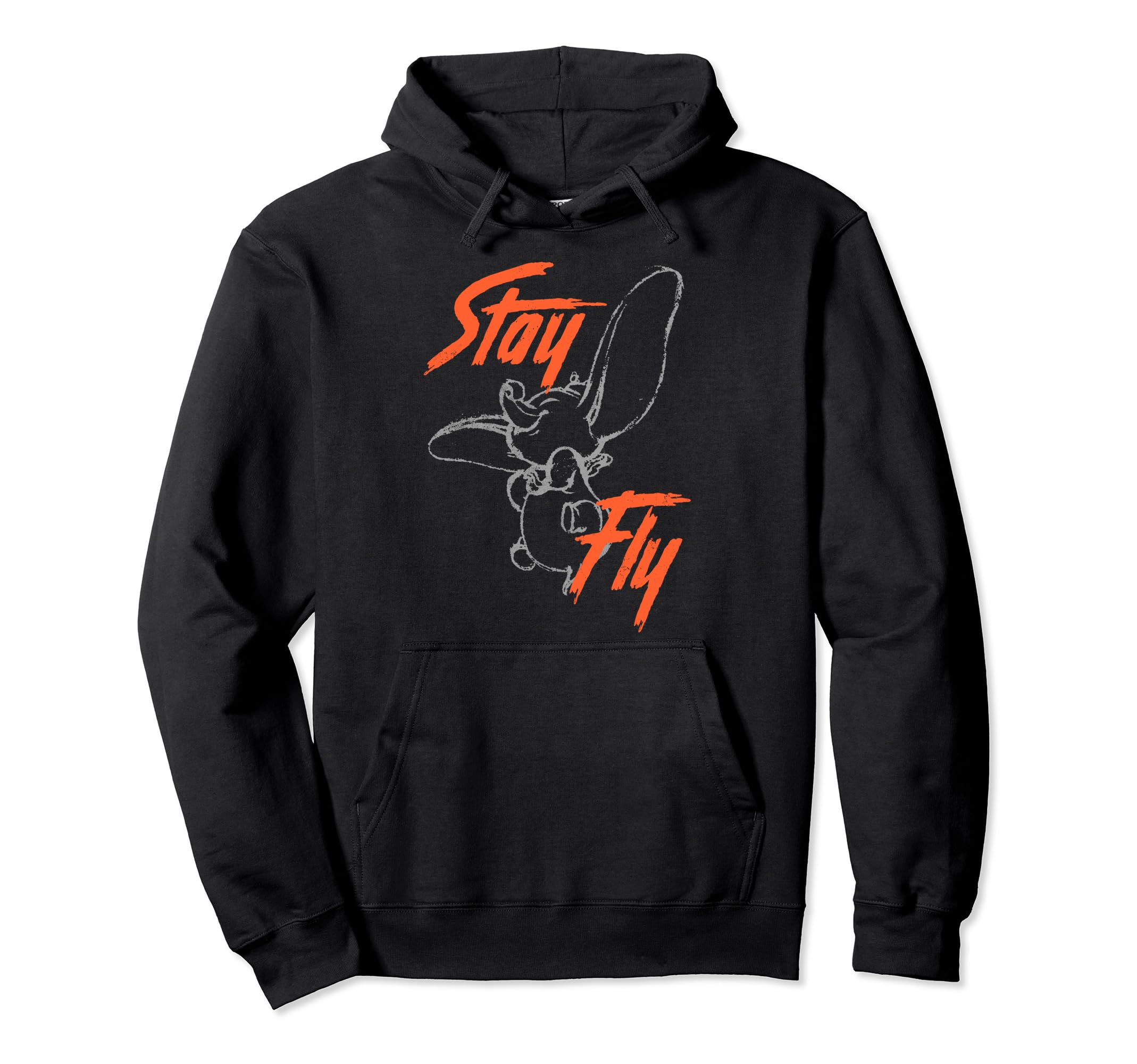 Pullover Hoodie Disney Dumbo avec finitions soignées et imprimé durable