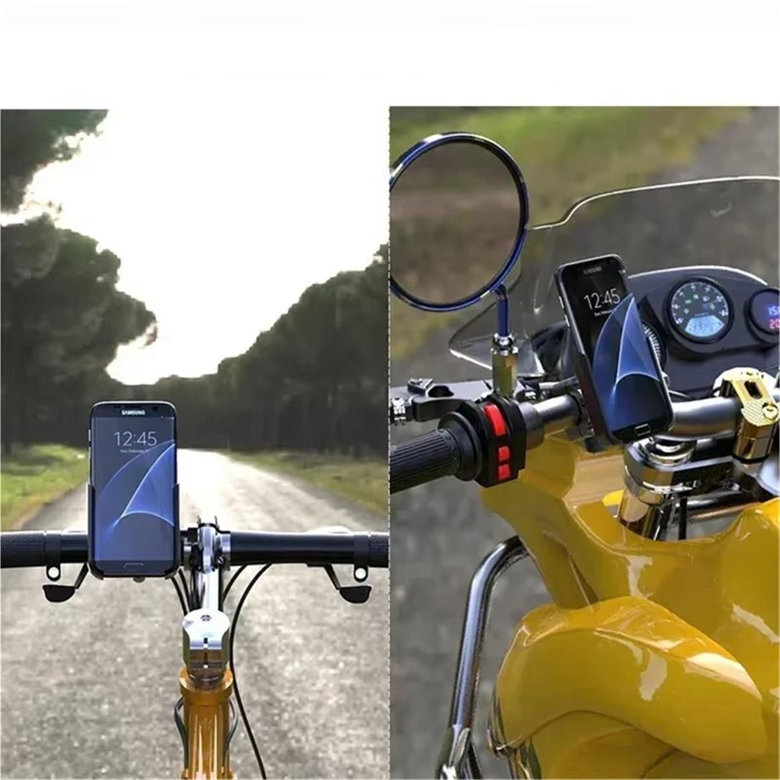 Soporte para teléfono de Motocicleta Soporte Teléfono Móvil Aleación Aluminio Motocicleta para M1 Navegación para Vehículo Eléctrico Especial Montar Motocicleta Soporte Movil