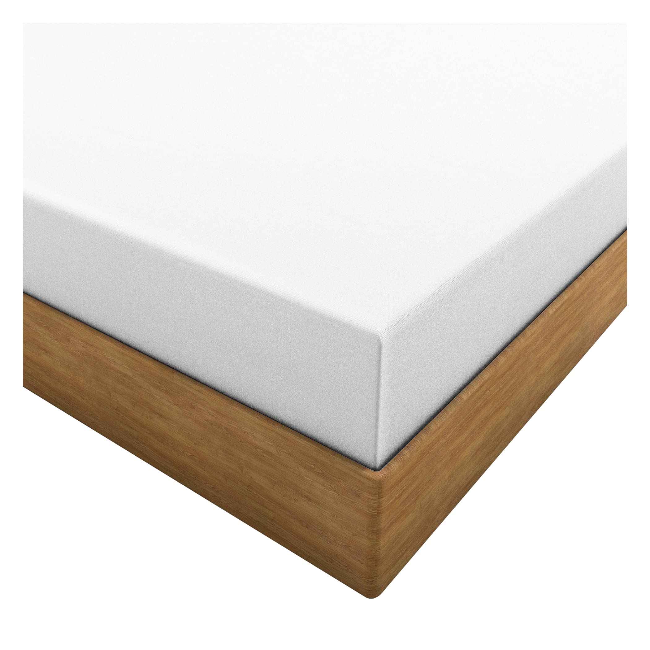 Home Ace White Easy Iron Percale 4Ft Small Double Fitted Sheet Small Double Sheets Polycotton Fitted Sheet Caught, 100% Poly Cotton 4Ft Fitted Bed Sheets, Small Double Bed Sheets