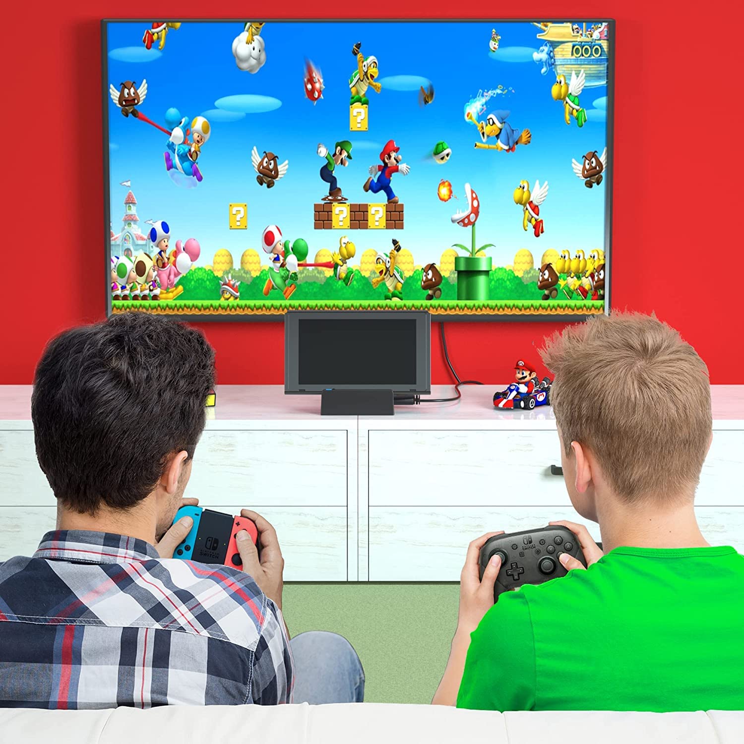 Dock Switch para Nintendo Switch/Switch OLED,Soporte de Carga portátil Adaptador de TV 4K HDMI Cargador de Repuesto con Puerto USB 3.0 Extra Compatible con el Modelo Oficial