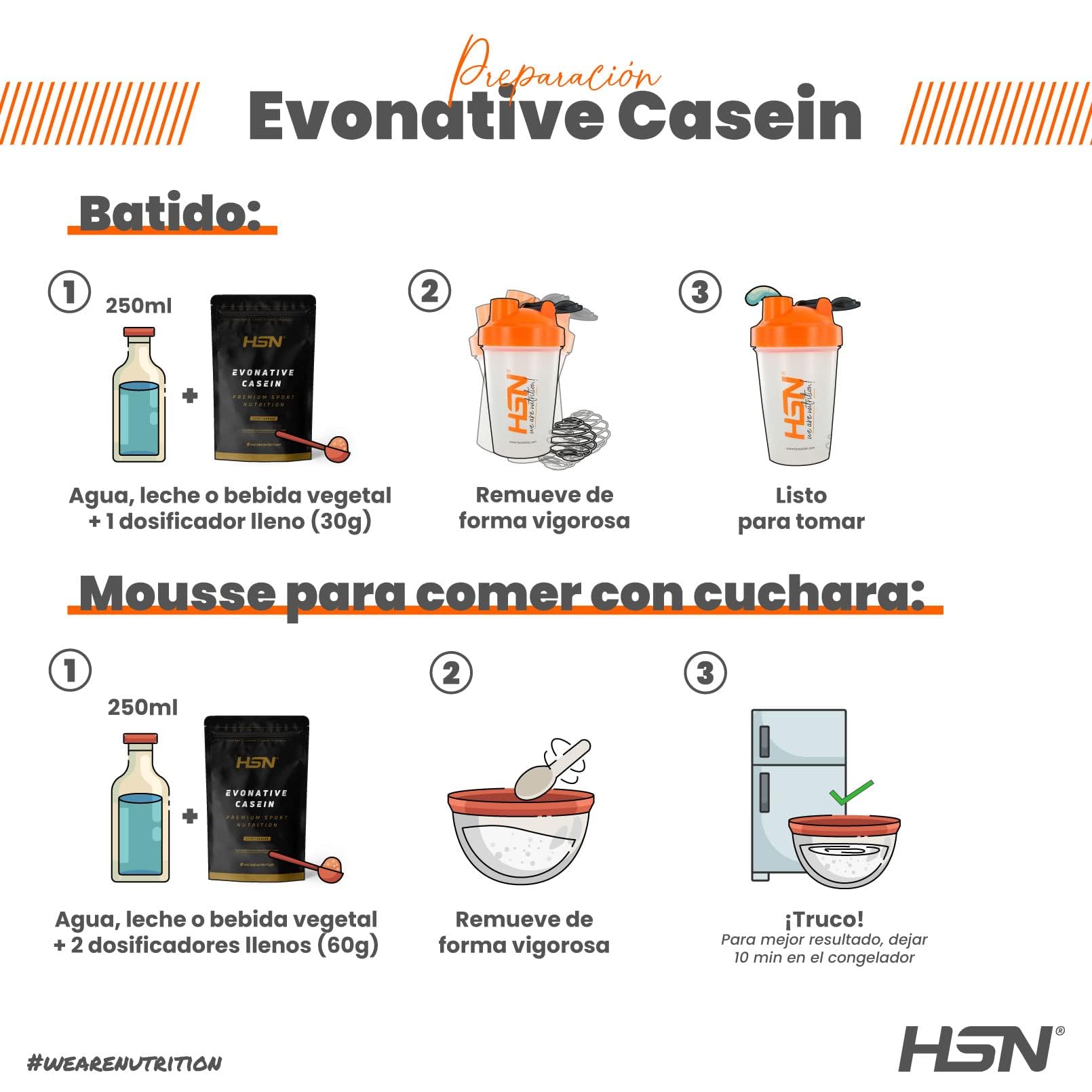 HSN Natives Evonative Casein Mizellen-Kasein (Lacprodan Micelpure von Arla), Haselnusscreme, 2 kg, 87 % reines natives Protein, kein Dosierer enthalten, kein GMO, vegan, glutenfrei und ohne Soja