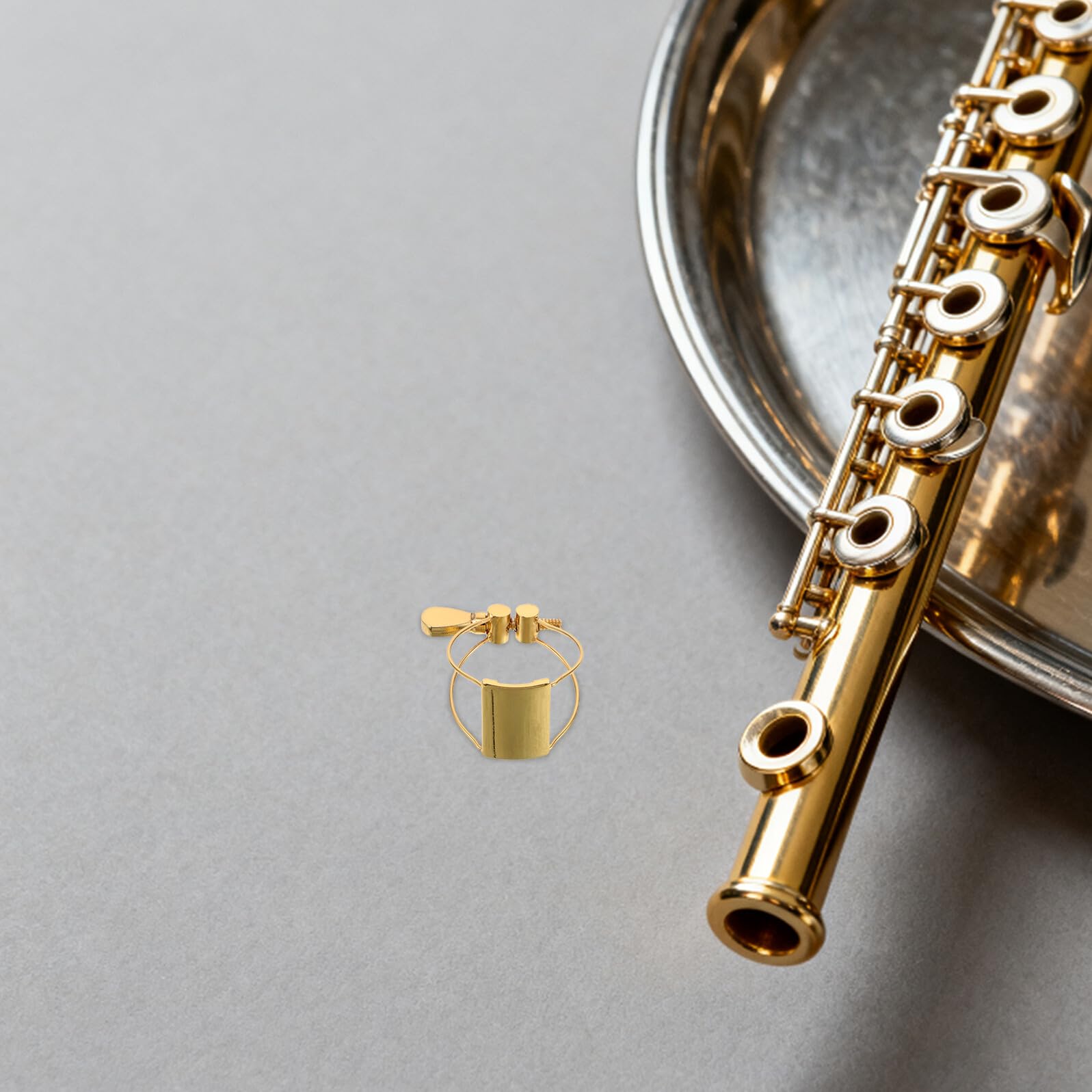 GALPADA Legatura per Sassofono Contralto in Acciaio Inossidabile con Clip a Farfalla Morsetto Regolabile per Bocchino Accessorio per Strumenti a Fiato per Musicisti e Studenti