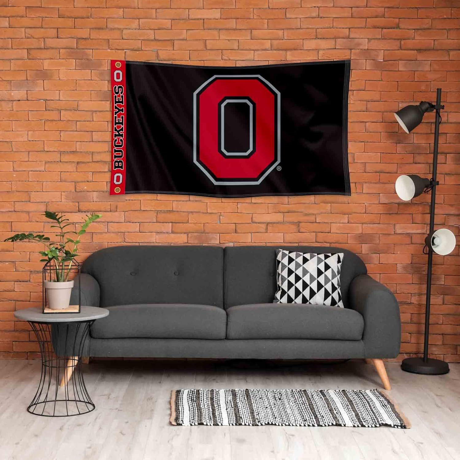 College Flags & Banners Co. Ohio State Buckeyes Printed Header 3x5 Foot Banner Flag - Image 4