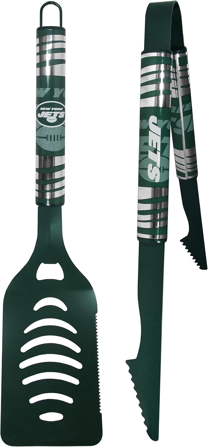 Siskiyou Sports NFL New York Jets 2 pc Color Tailgate BBQ Set Team Colors, One Size