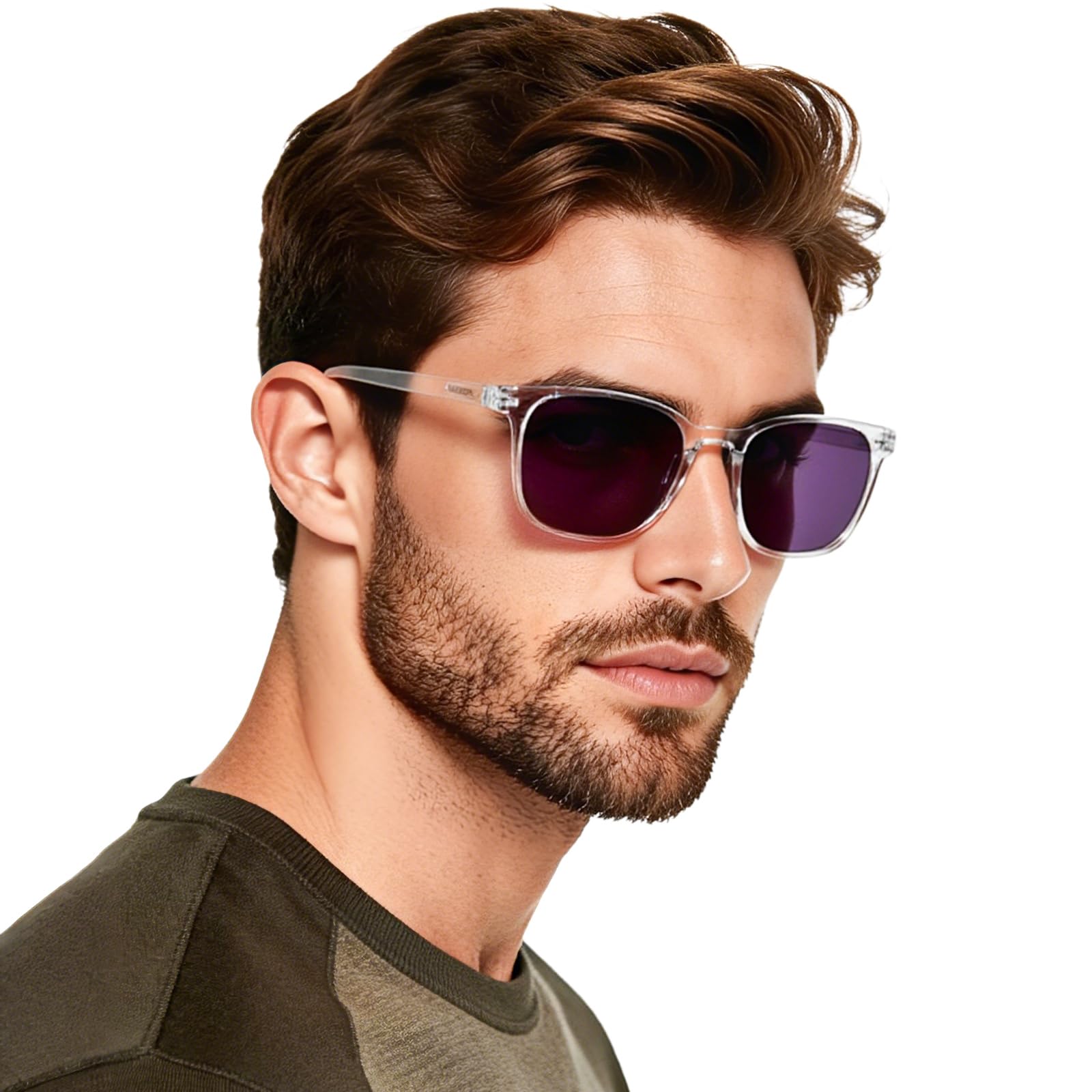 OCCI CHIARI XL Sunglasses with Readers for Men Large Head Comfortable Sun Reading Glasses 1.0 1.25 1.5 1.75 2.0 2.25 2.5 2.75 3.0 3.5(2.0x Clean)