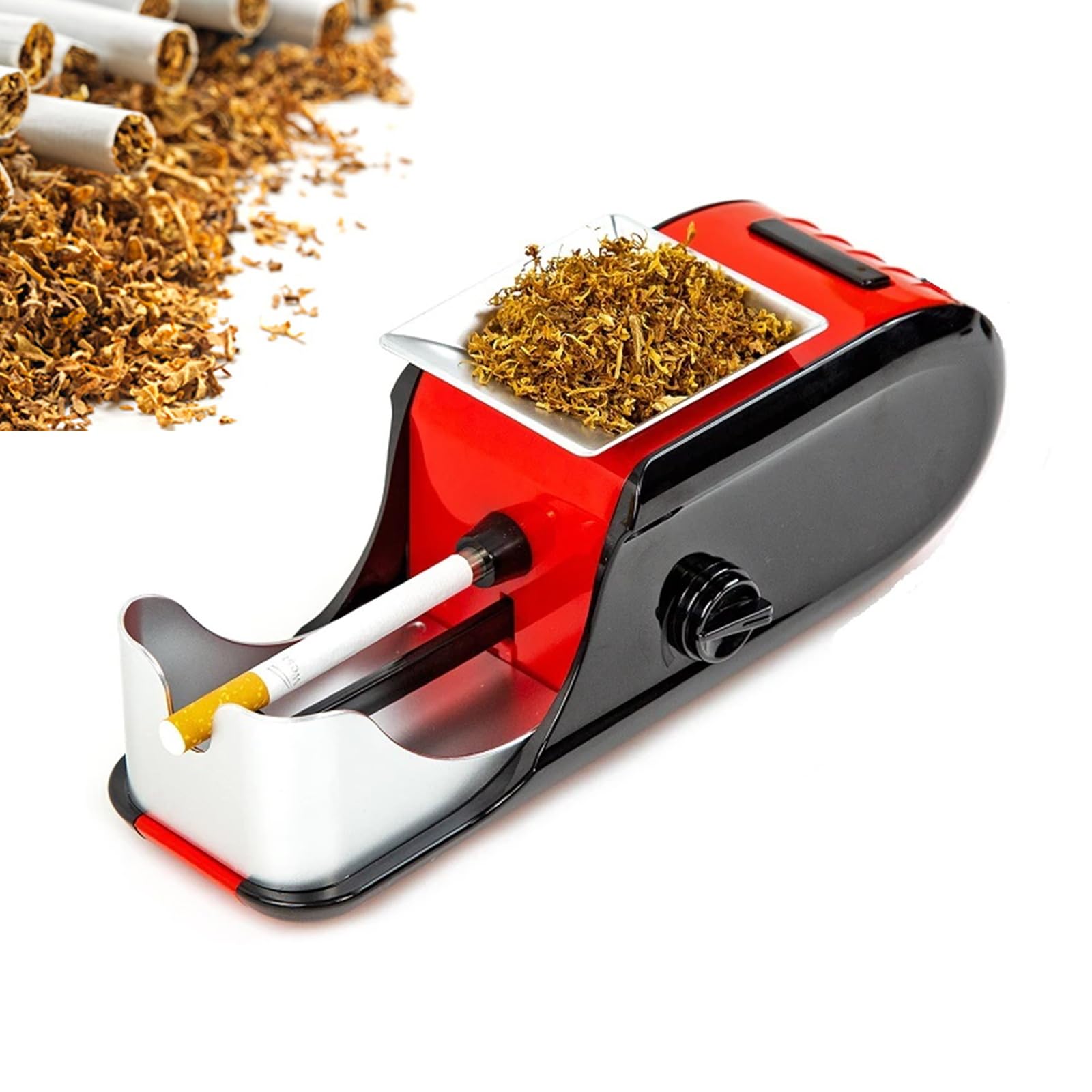 Amazon.com: Electric Cigarette Roller Portable Cigarette Cutter Fully  Automatic Electric Cigarette Roller Automatic Cigarette Roller Cigarette  Syringe Recommended [0.31inch/8MM] Big red : Health & Household