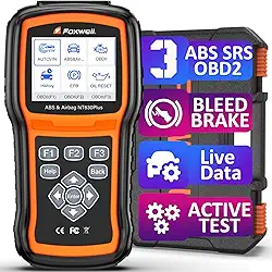 FOXWELL NT630 Plus OBD2 Scanner com ABS e SRS, ferramenta de escaneamento automático ABS 2025 Freio SRS Scanner de dados ao vivo, ferramenta de diagnóstico de leitor de código de carro, scanner