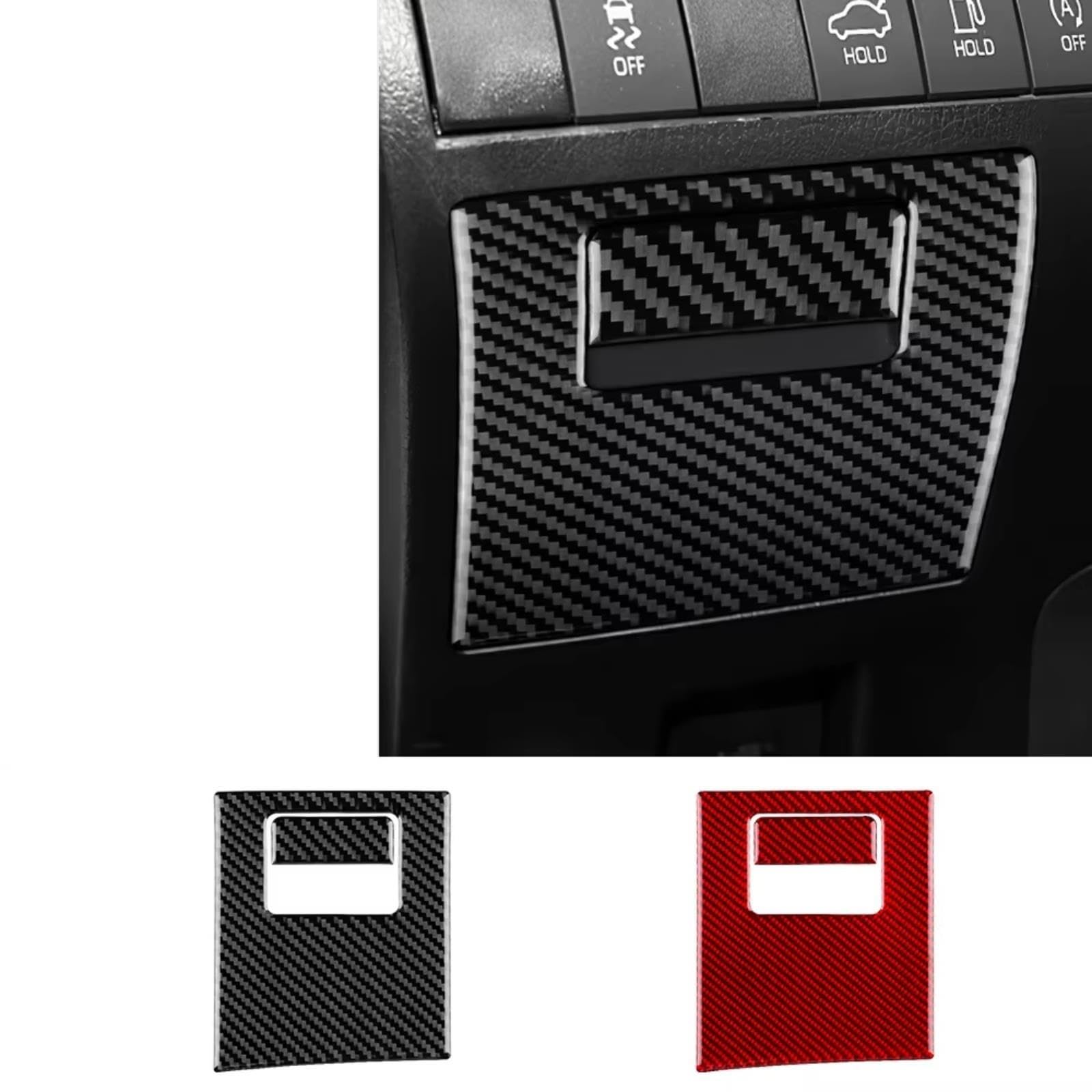 Adesivi Per Pulsanti Auto Per Toyota Per Camry Adesivo Interni Auto | Per 2018 2019 2020 2021 2022 2023 2024 Maniglia Scatola Immagazzinaggio Conducente Pannello Rivestimento(Black,Model 1)