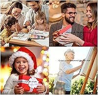 Vista 7 de Kits de pintura por números para niños y adultos principiantes, colorido animal lindo gato, pintura de números, kits de manualidades, juego