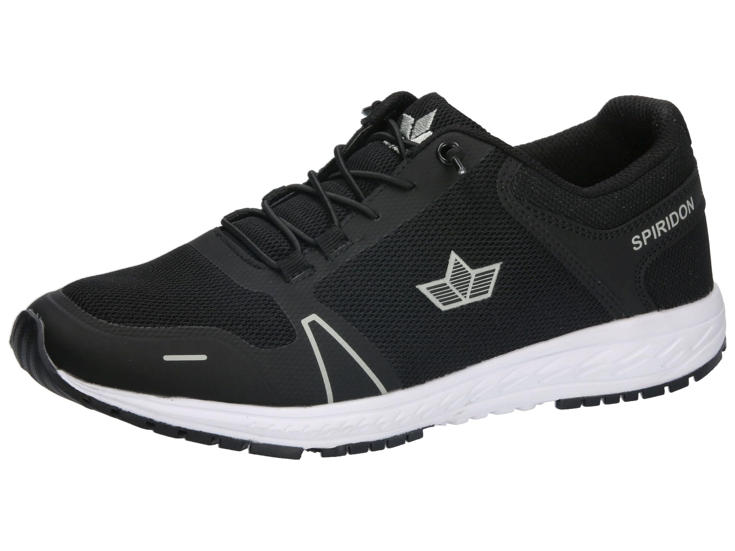 Lico Unisex Basildon Trainers, Black/White, 44 EU, Black White, 10 UK