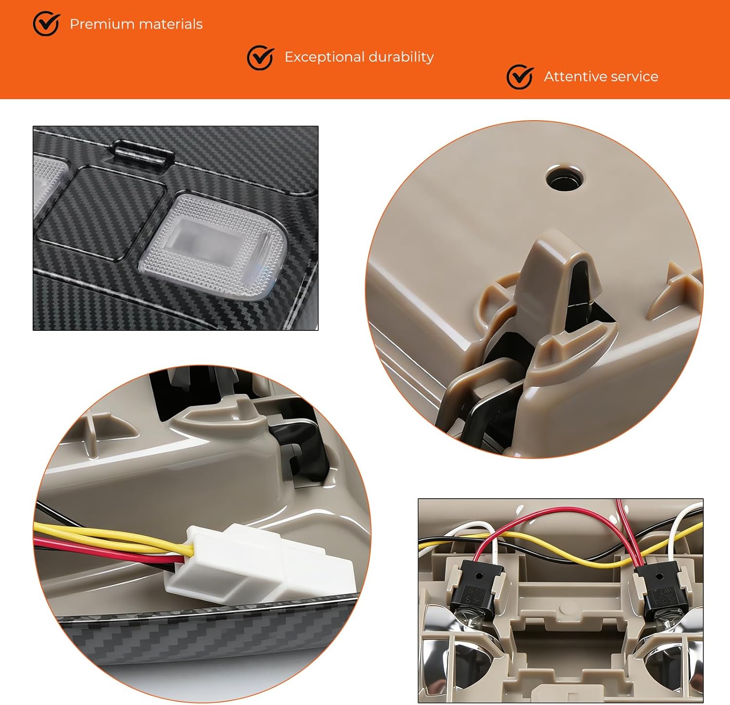 BHB Overhead Console Dome Light Storage Compatible with Dodge Ram 1500 1998 1999 2000 2001 Ram 2500 3500 1998-2002 Cab Interior Ceiling Dome Map Reading Light Replace OEM 55350657 55350655