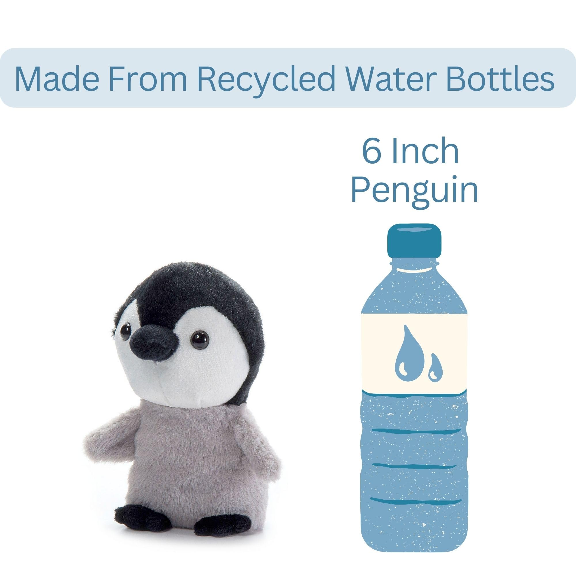 Amazon.com: The Petting Zoo Penguin Stuffed Animal Plushie, Gifts