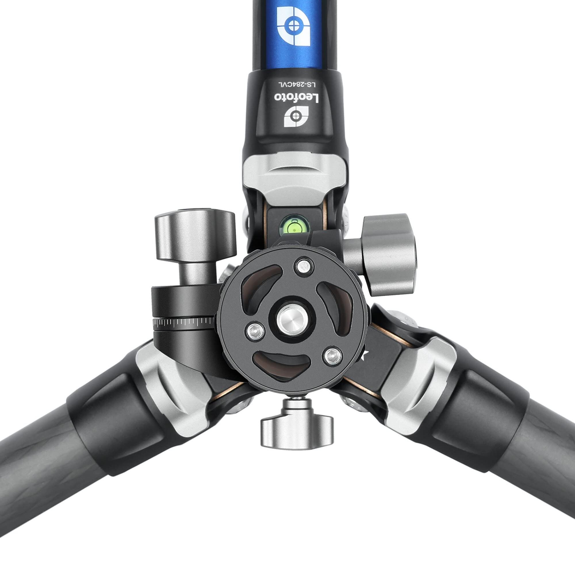 Leofoto LS-284C Pieds de trépied en fibre de carbone CF 4 sections « plus petit, plus léger, plus stable