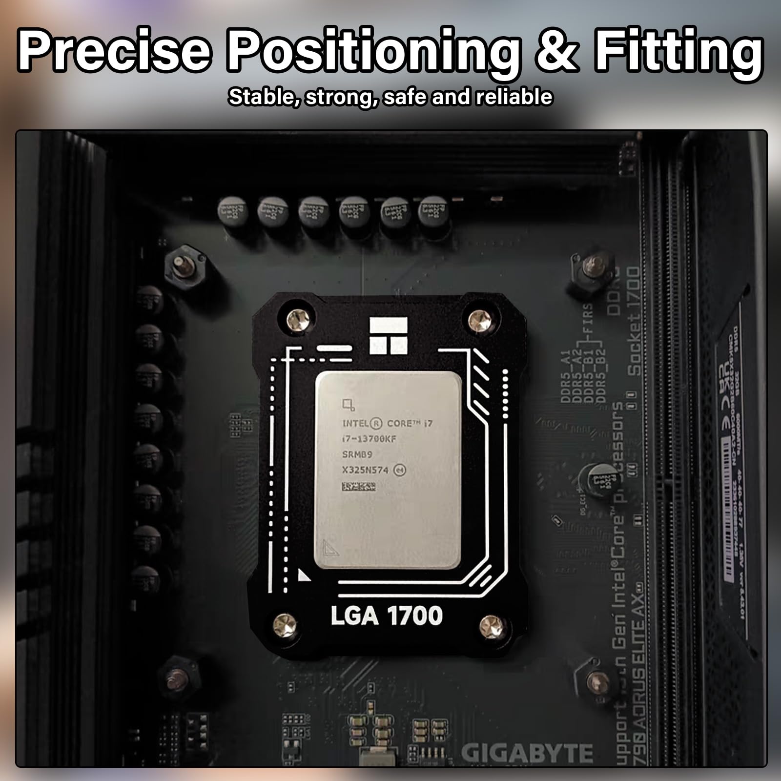 CPU Contact Frame V2 per LGA 1700 Retrofit Kit, Staffa 1700 Intel 12°/13°/14° Generazione Fibbia Anti-Piegatura