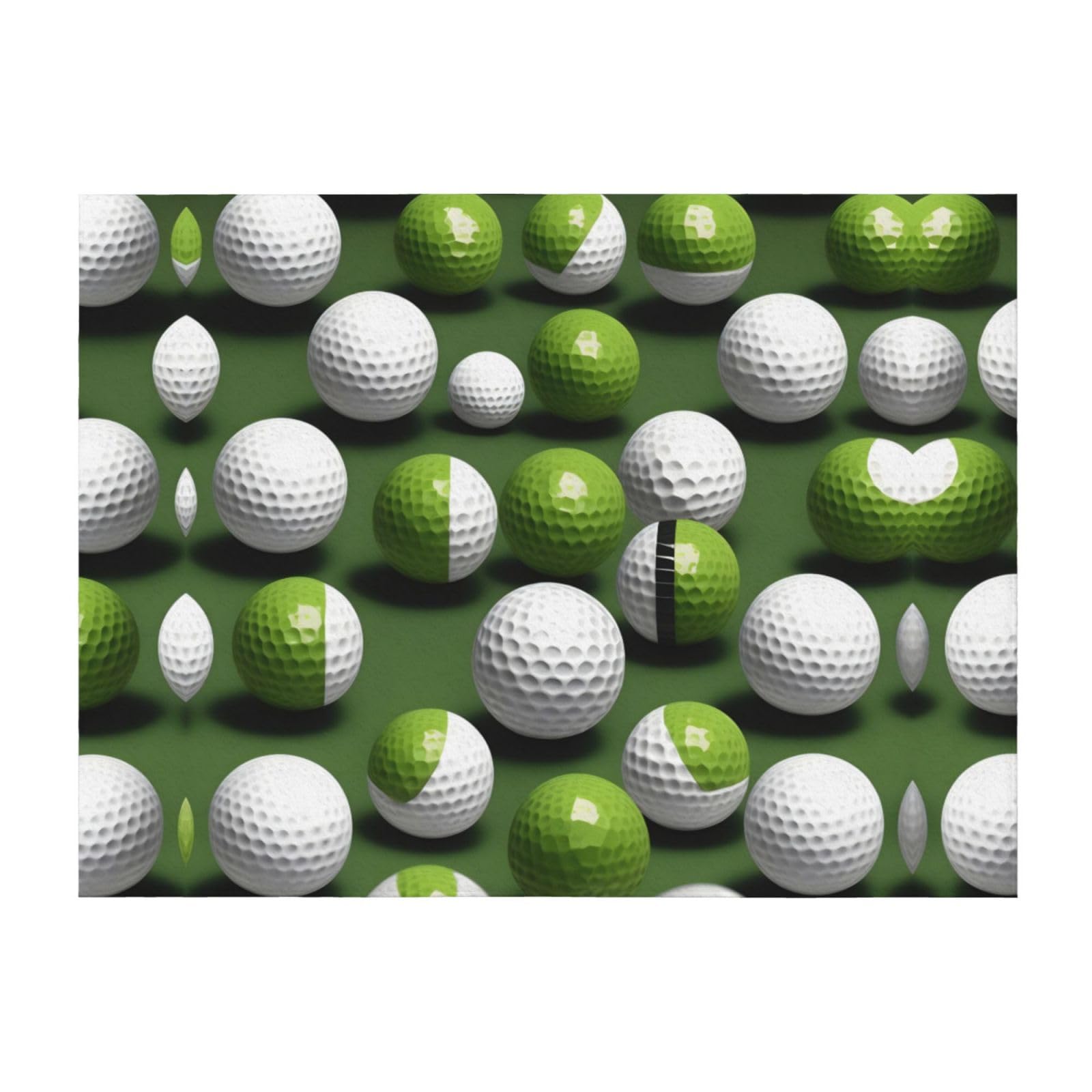 Couverture de lit en microfibre EdWal imprimé balle de golf