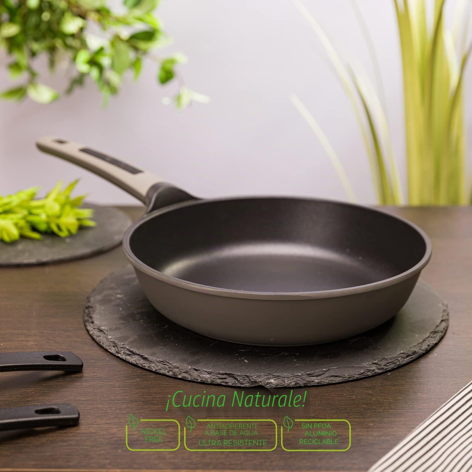 KASANOVA Sartén antiadherente para inducción y todo tipo de cocinas – Línea Elegance (26 cm)