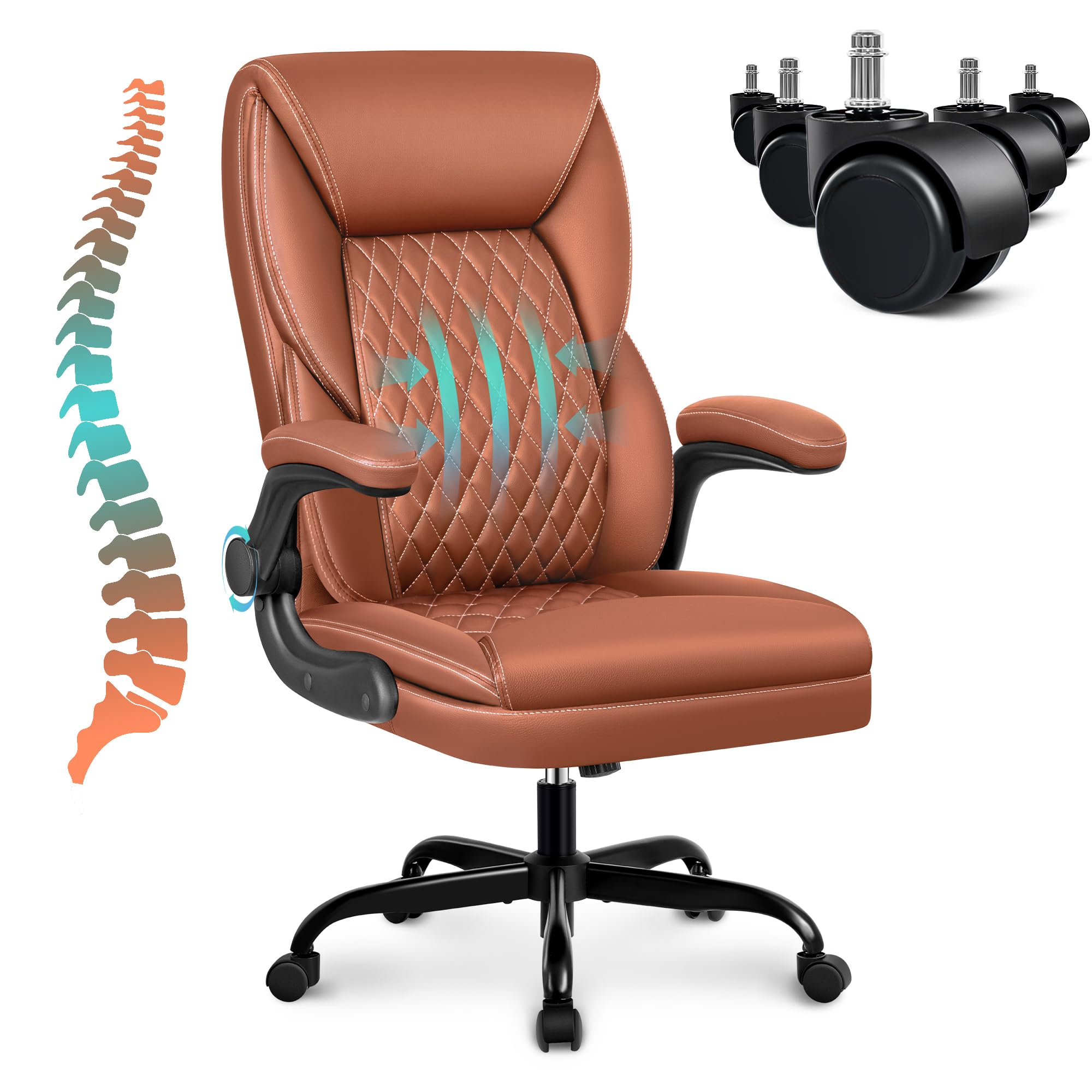 Bürostuhl Mit Massagefunktion Bürostuhl Mit Fußstütze ChaCool Bürostuhl ...