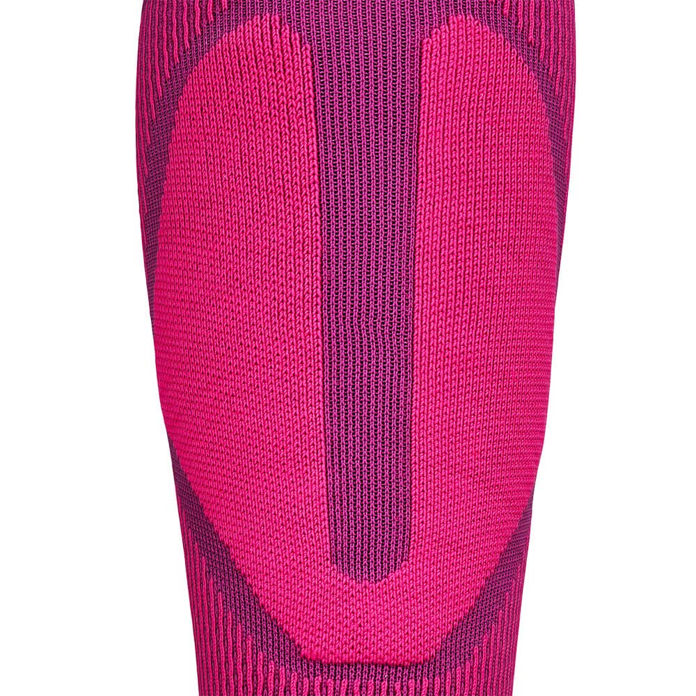 BAUERFEIND Women's Ski Performance Skisocken für Skifahren und Snowboarden, Funktionssocken mit Shin-& Calf Protection Technologie, Pink, M / 38-40