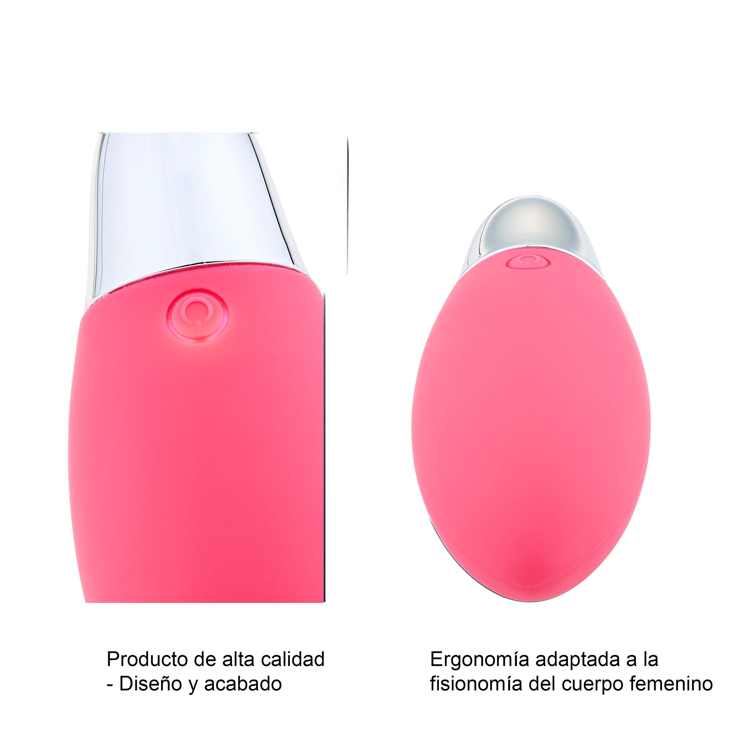 HUGBOX DIAMANTE Huevo Vibrador a Control Remoto Inalámbrico, Juguete Sexual con Mando, Juguete Erótico, Sex Toy Mujer, Satisfayer, 11 Programas. Silencioso, Suave, Potente, 100% Waterproof (Rosa)