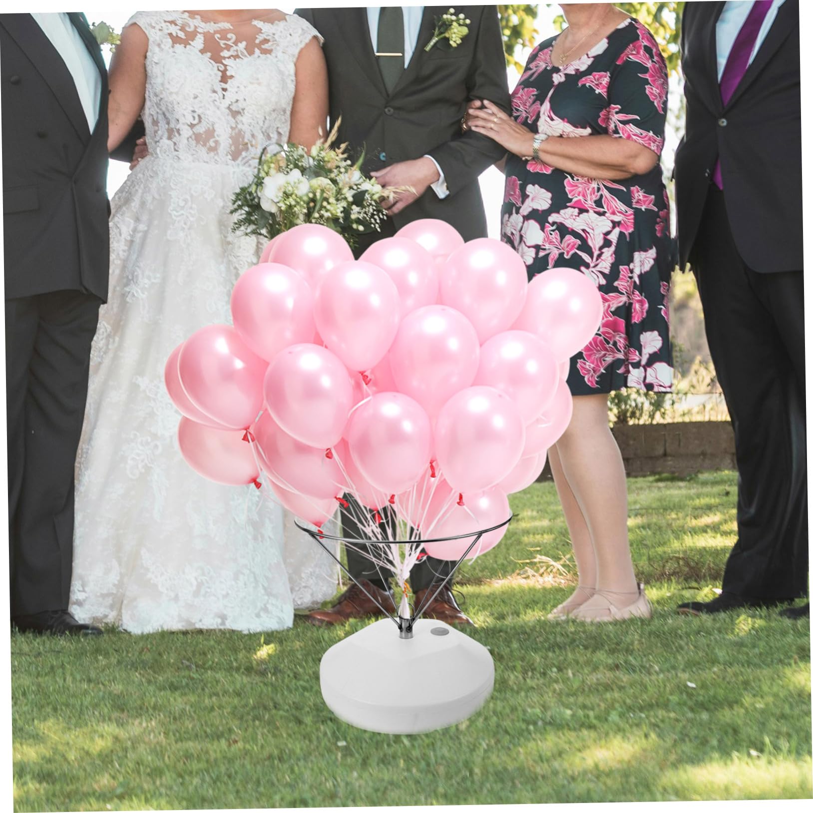 Zerodeko Sockel aus Edelstahl und Stabiles Ballongestell für Verschiedene Luftballons für Outdoor Partys und Hochzeiten