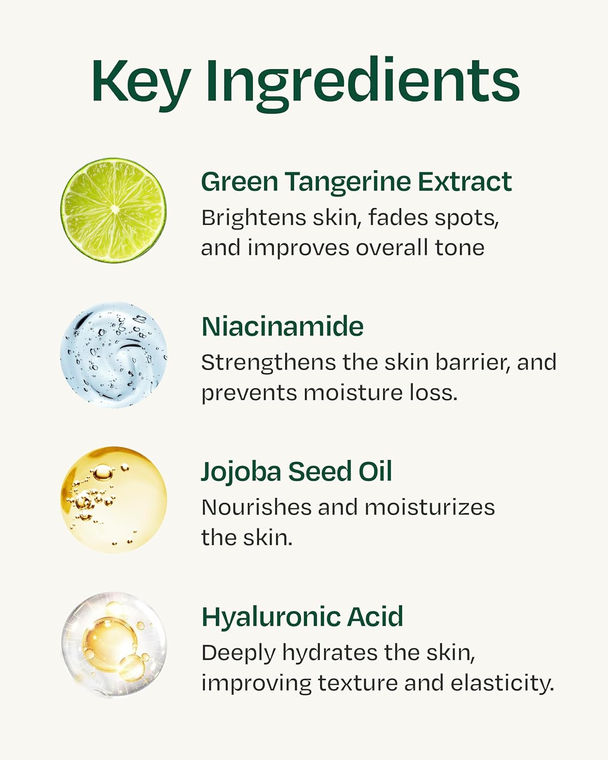 YADAH Green Tangerine Vita Serum 1.01 Fl oz 1-Pack - Hydrating, Revitalizing Serum with Vitamin C for Dull Skin and Radiant Complexion