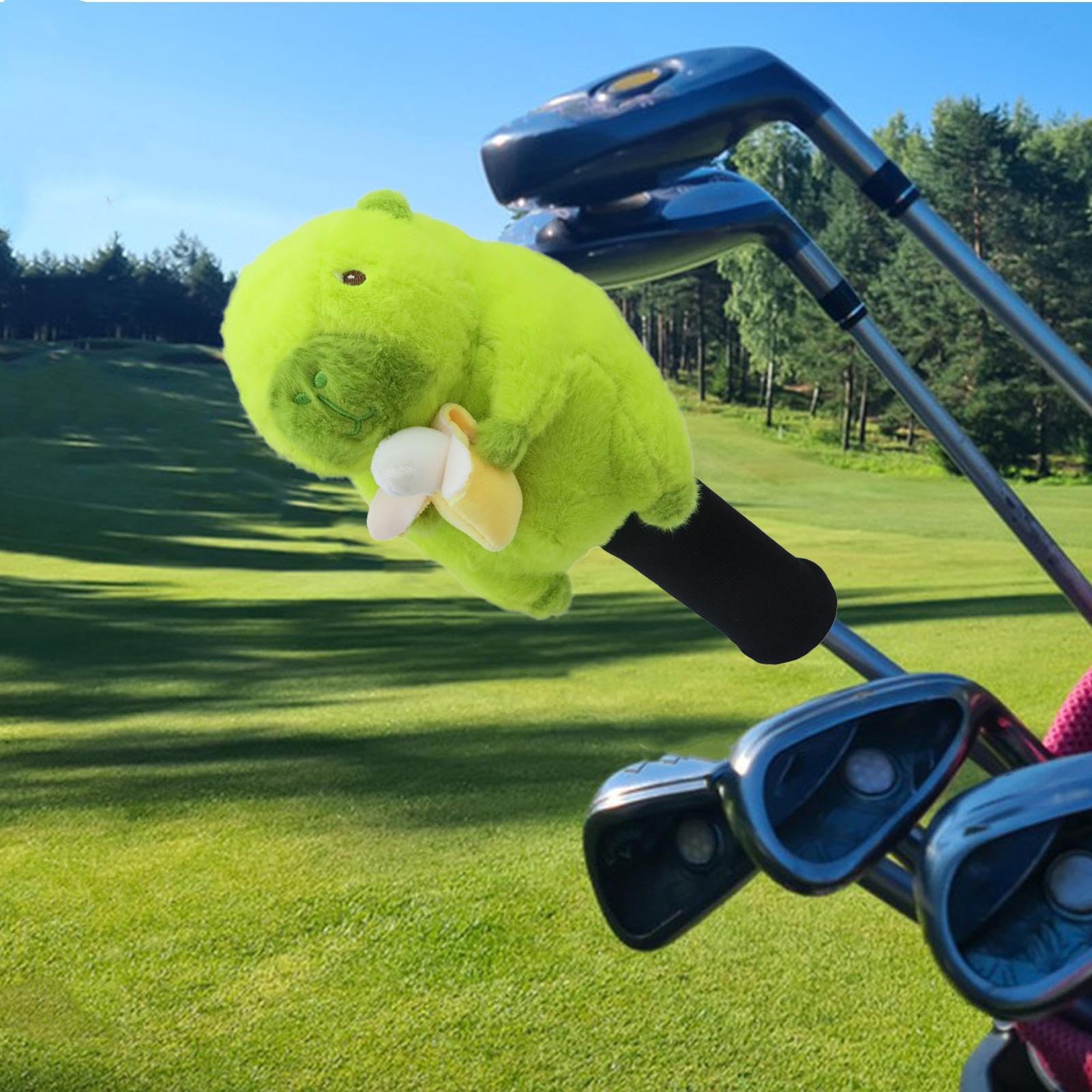 Golfschläger-Kopfbedeckung | Tier-Plüsch-Treiber-Schlägerhaube für Männer und Frauen | Cartoon-Plüschtier Putting grüne Schutzausrüstung für Männer Frauen Golfer Papa Ehemann Vater Ihn Sie