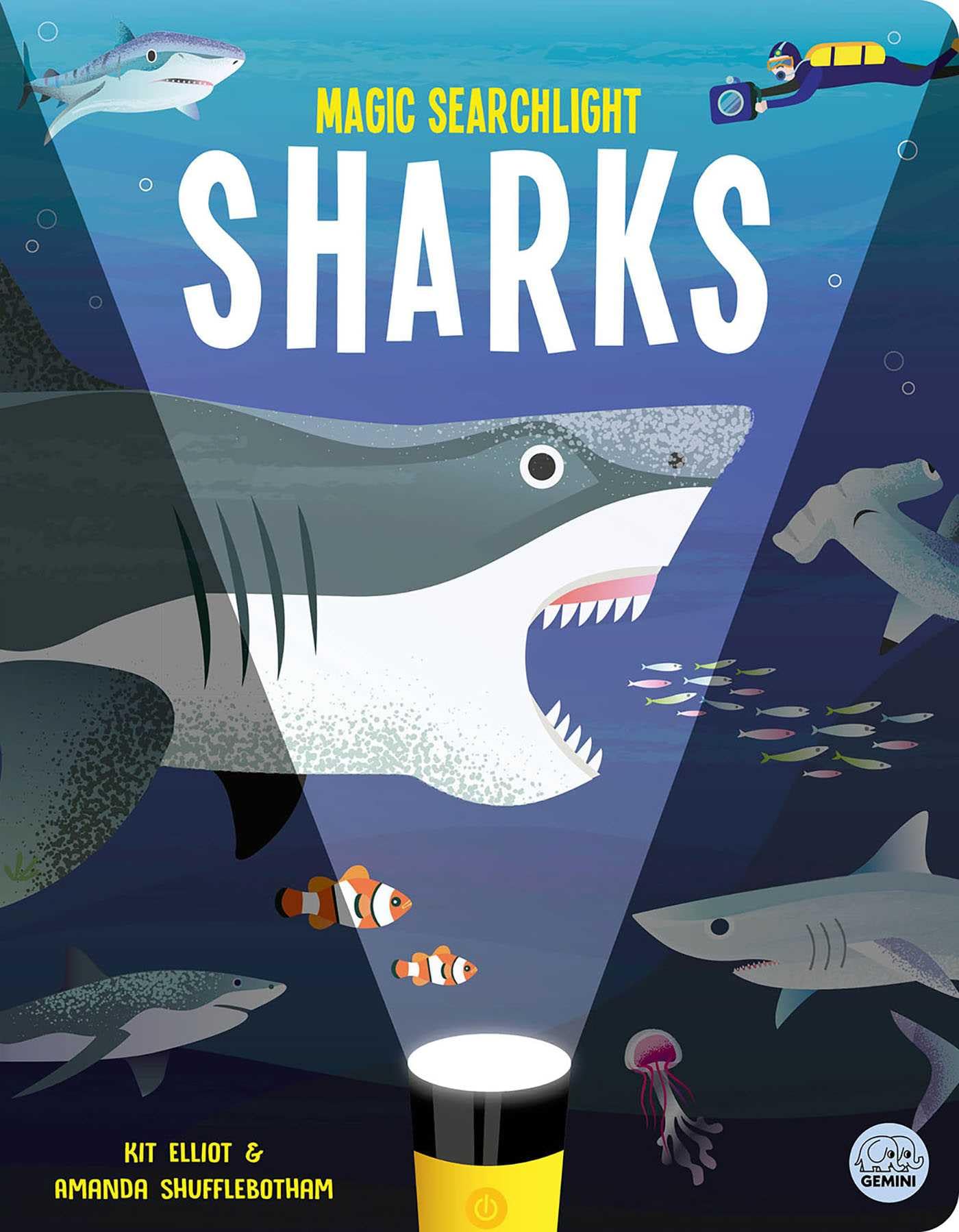 Magic Searchlight - Sharks (Seek and Find-Magic Searchlight Books)