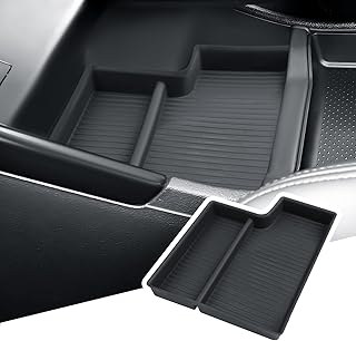 BIBIBO Storage Box for BMW X1 U11 2023 2024, Centre Console Organiser, Armrest Storage Box, Glove Box, BMW X1 U11 Accessories (Bottom)