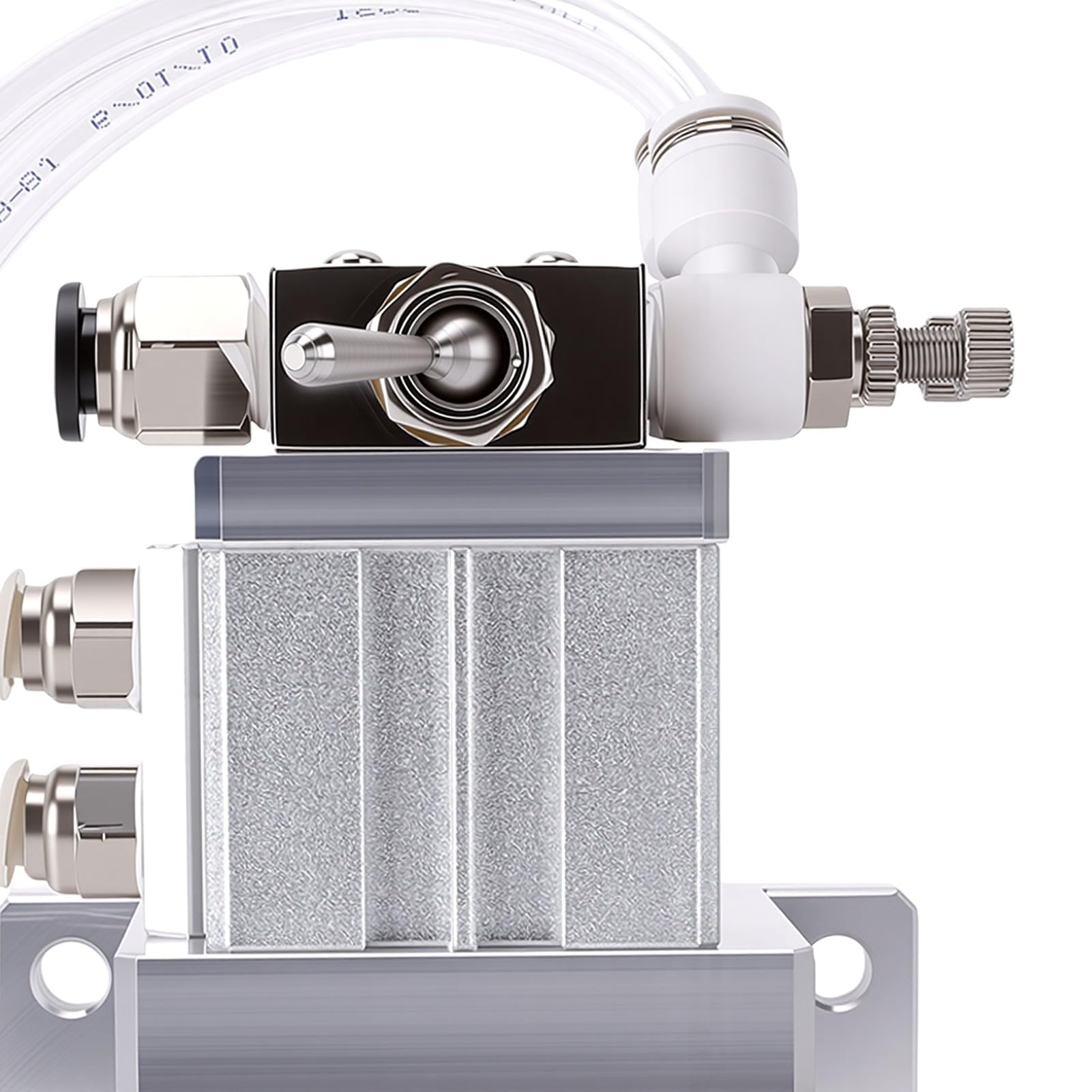 ViaGasaFamido Cuerpo de Aluminio del Dispositivo de Sujeción Neumática para una Sujeción Estable en Tareas de Mecanizado y Grabado