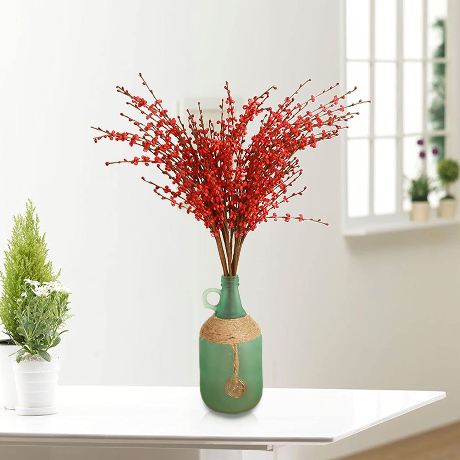 Nvzi 3 stks Jasmijn Bloem Kunstbloemen, Nep Bloemen, Flores Artificiales Para, Bruiloft Decor, Roze