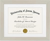 Vista 8 de Americanflat - Portarretratos de diploma de 11 x 14 pulgadas con vidrio inastillable - Úselo como marco de 8.5 x 11 pulgadas con paspartú