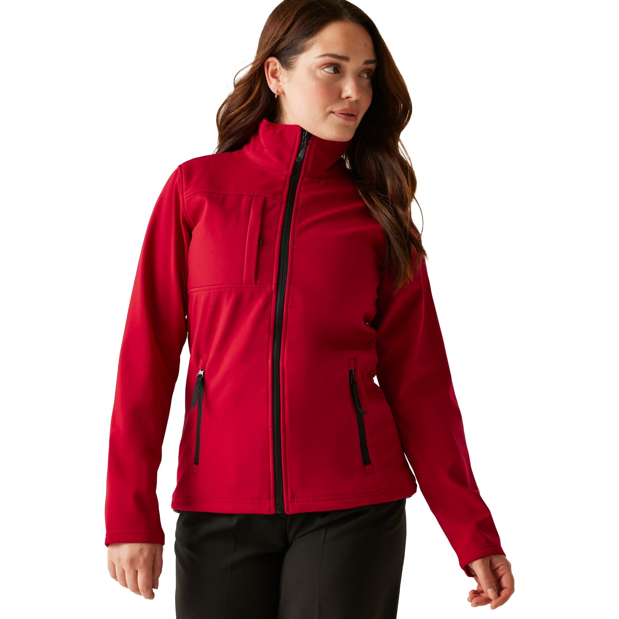 Regatta - Chaqueta Softshell Impermeable Modelo Octagon II para Mujer (48 EU/Rojo/Negro)