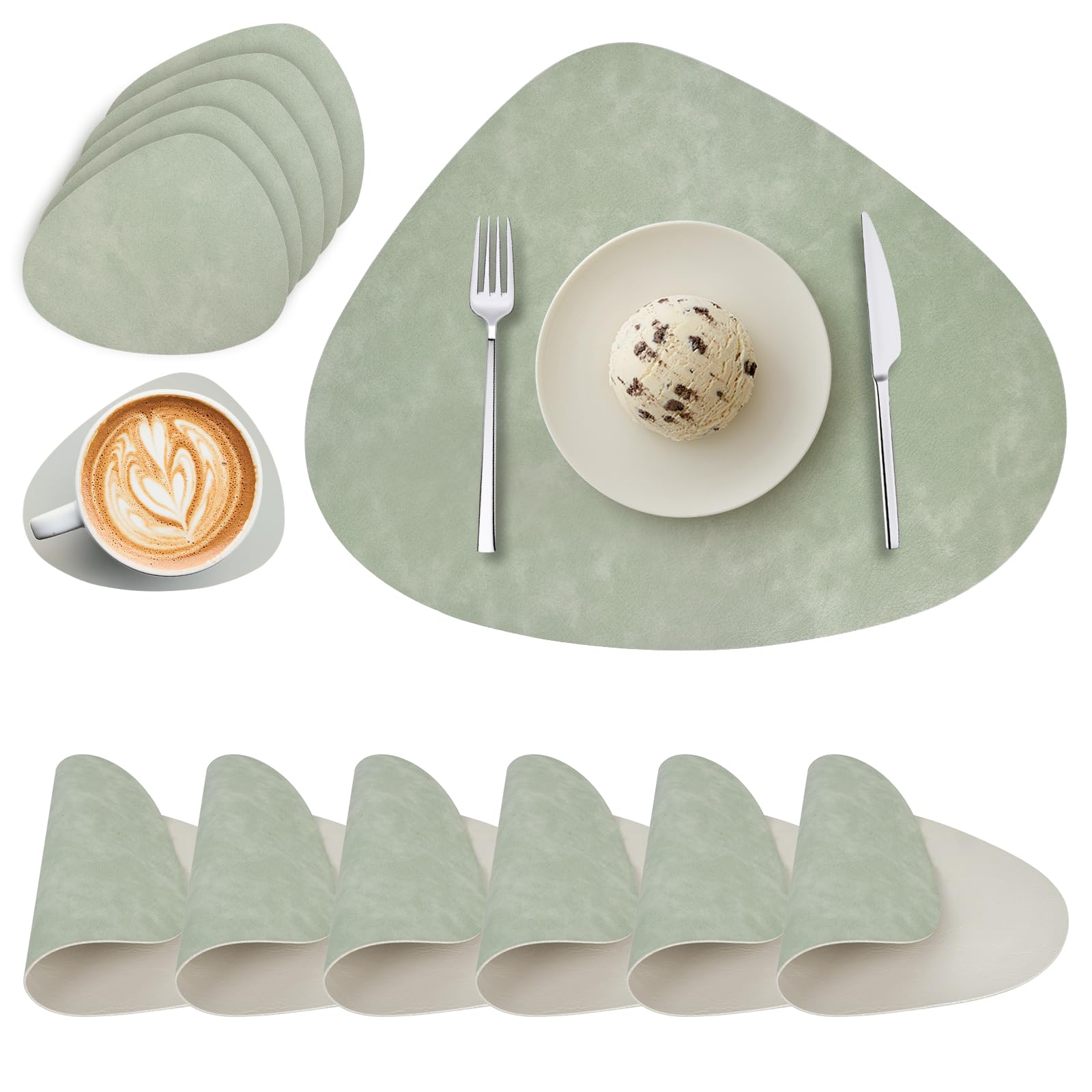 Sets de table ronds en cuir pour sublimer vos dîners et repas sur la terrasse